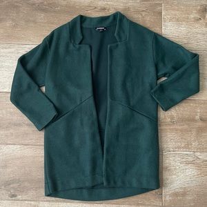 Express Emerald Green tailored coat